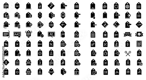 Extensive vector icon collection for modern digital interfaces, business applications, and versatile graphic design projects, perfect for web and mobile development needs