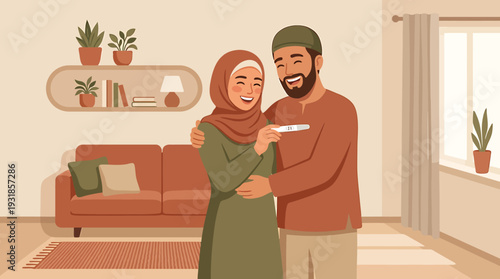 Warm Couple Sharing a Gentle Moment at Home Living Room. Vector Illustrations. EPS Editable