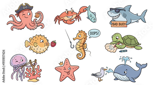 Photography sea animals, sea animal clipart, ocean animals, marine life, underwater animals,