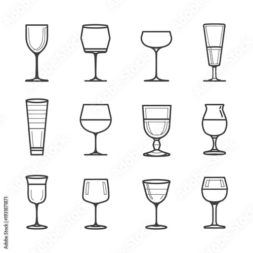 A Collection of Different Glassware for Serving Drinks