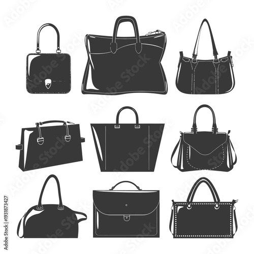 A Collection of Nine Stylish Handbag Silhouettes