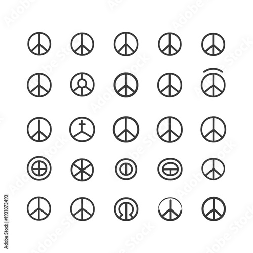 A Collection of Peace Sign Variations