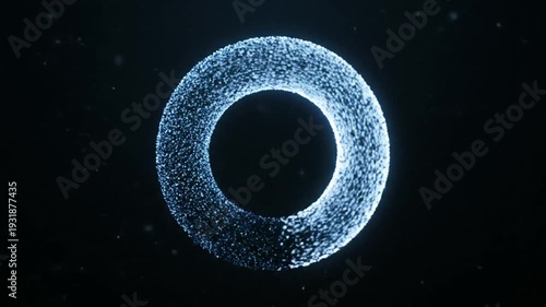 Animated Radial Progress Ring Filling Clockwise in High Definition VIDEO Footage