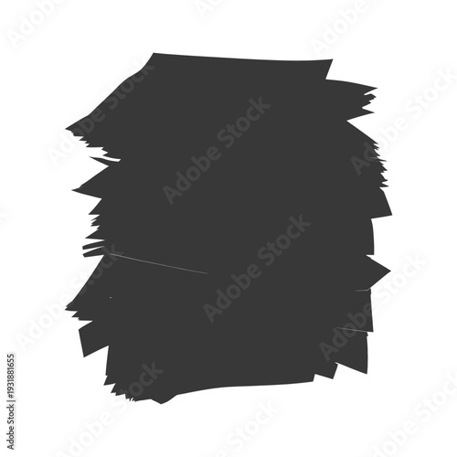 A Silhouette of a Stack of Paper