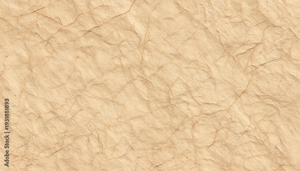 Fototapeta premium Natural Beige Grunge Surface With Cream Rice Paper Wallpaper: Japanese And Korean Asian-Inspired Grain Craft Paper Texture.