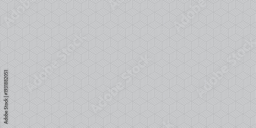 Elegant geometric pattern with hexagonal triangular line background. Futuristic minimal honeycomb mosaic gray background.
