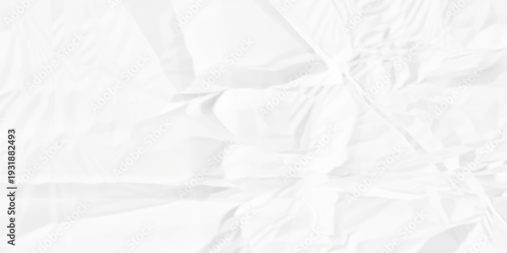 Fototapeta premium Paper texture background. Natural background designed for paper mockup design use. Old torn lined sheet paper with rough edges. Crumpled paper Blank white crumpled and creased paper poster. 