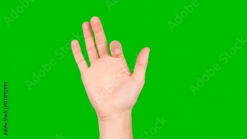 Hand swiping left gesture in a smooth wrist movement captured in a high-quality VIDEO