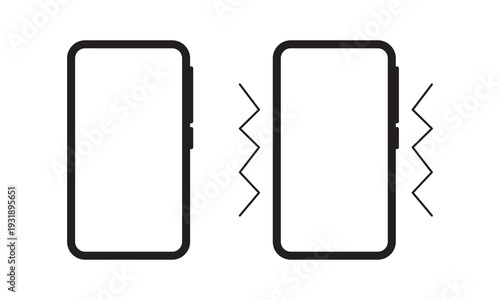 Smartphone frame mockup set, modern mobile screen template. Eps 10.