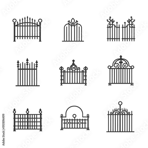 Nine Ornamental Gate and Fence Designs