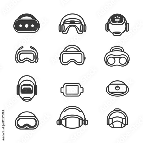 Set of Head Mounted Devices for Virtual Reality, Sports, and Safety