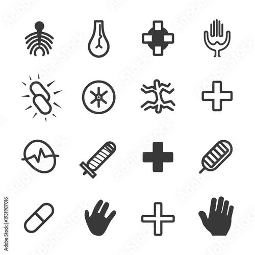 Set of Medical and Healthcare Icons