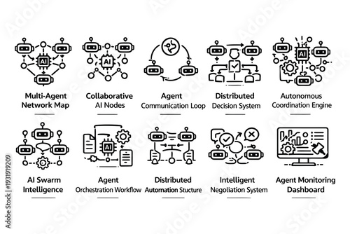 Various software architecture design patterns and their visual representations