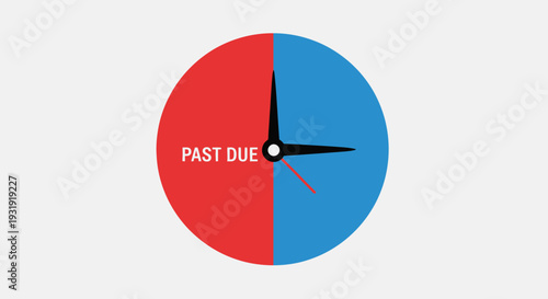 A striking visual representation of deadlines and time management urgency displayed with a clock