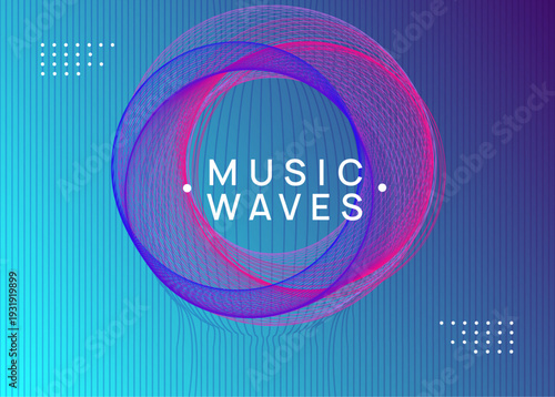 Techno Event. Green Sound Magazine. Fest Electro Graphic. Psychedelic Beat Illustration. Trance Cover. Music Set. Blue Edm Design. Pink Techno Event