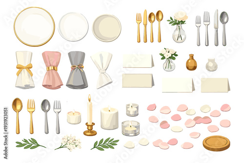 Decorative table setting with plates, cutlery, flowers, and candles for a special event or gathering in a bright space