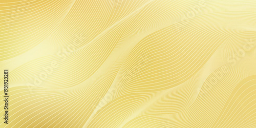Contemporary technology cover design. Gold background with geometric pattern, and gold (guilloche curve). Premium gold vector technology background for business templates, digital certificates