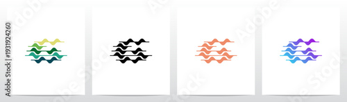 Curves Graph Chart Lines Wavy Abstract Shape Letter Initial Logo Design G