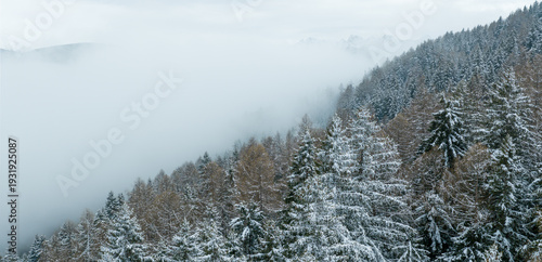 Aerial View of Winter Mount...