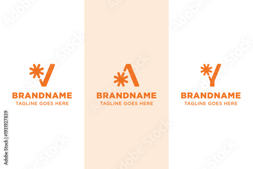 Letter V A Y Spark Logo, symbolizing creativity, ignition, and forward momentum