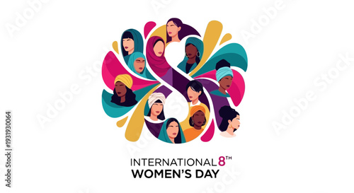 International Women's Day 8 March Poster