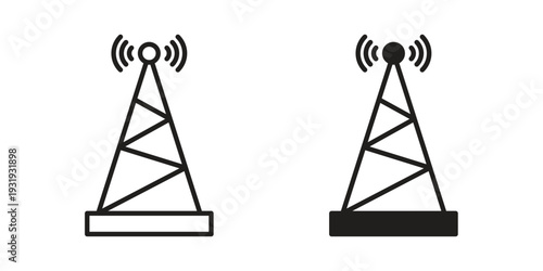 Antenna icon Symbol for App and Web UI Design Vectors