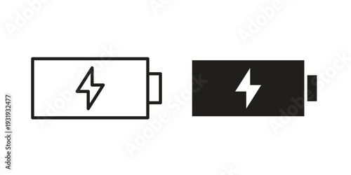 Battery icon Symbol for App and Web UI Design Vectors