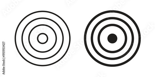 Bulls eye icon Symbol for App and Web UI Design Vectors