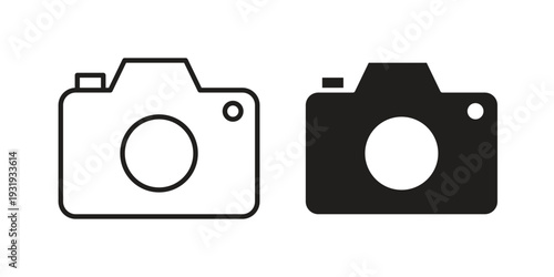 Camera icon Symbol for App and Web UI Design Vectors