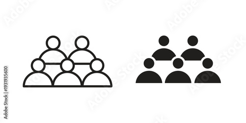 Community icon Symbol for App and Web UI Design Vectors