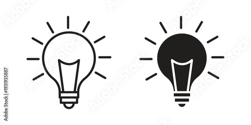 Creative idea icon Symbol for App and Web UI Design Vectors