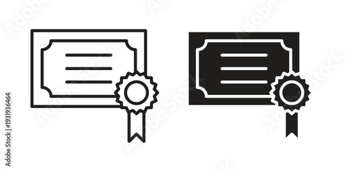 Diploma icon Symbol for App and Web UI Design Vectors