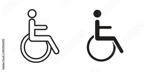 Disable icon Symbol for App and Web UI Design Vectors