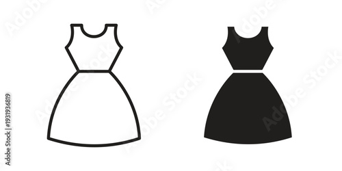 Dress icon Symbol for App and Web UI Design Vectors