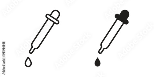 Dropper icon Symbol for App and Web UI Design Vectors