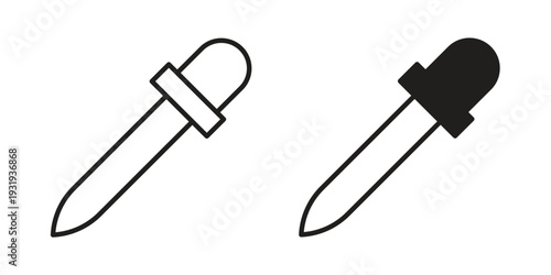 Dropper icon Symbol for App and Web UI Design Vectors
