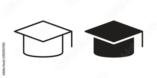 Education icon Symbol for App and Web UI Design Vectors