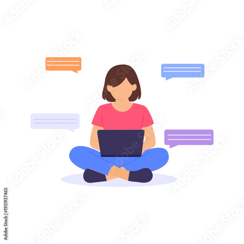 Meta Title Writing, Crafting optimized page titles for better search ranking, Flat vector character illustration