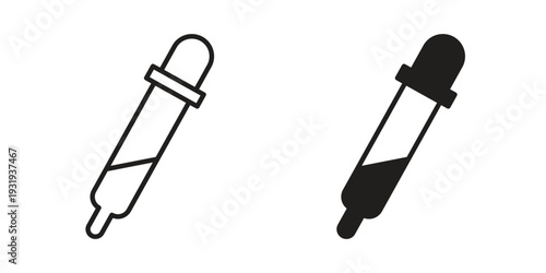 Eye dropper icon Symbol for App and Web UI Design Vectors
