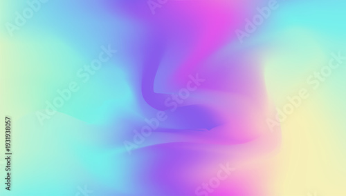 Holographic Gradient. Trendy Fluid. Blue Soft Texture. Abstract Background. Pastel Card. Metal Creative Invitation. Retro Design. Pearlescent Background. Violet Holographic Gradient