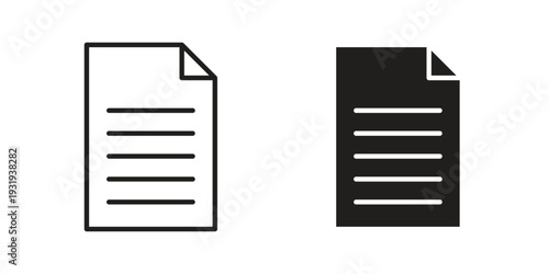 File icon Symbol for App and Web UI Design Vectors