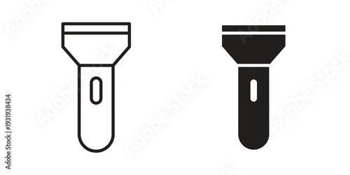 Flashlight icon Symbol for App and Web UI Design Vectors