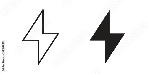 flash icon Symbol for App and Web UI Design Vectors