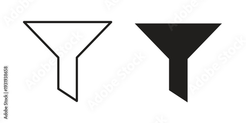 Funnel icon Symbol for App and Web UI Design Vectors
