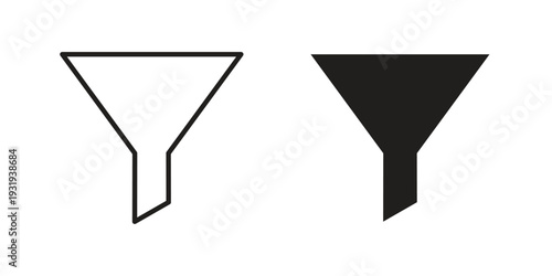 Funnel icon Symbol for App and Web UI Design Vectors