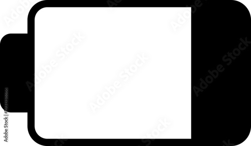 Battery status icon charging level indicator symbols with low, medium, full power and lightning bolt in solid and outline style vector isolated on transparent background