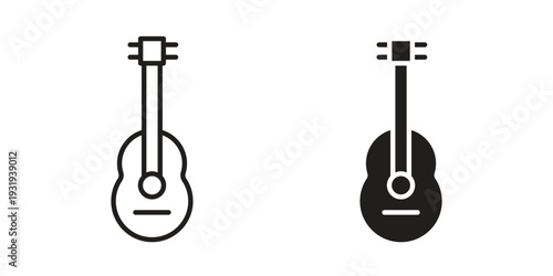 Guitar icon Symbol for App and Web UI Design Vectors
