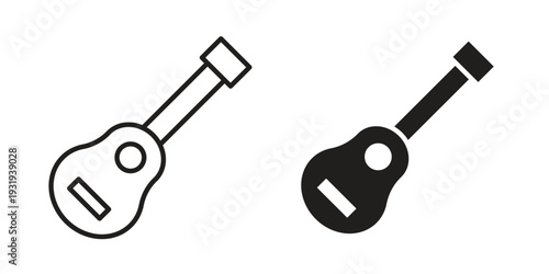 Guitar icon Symbol for App and Web UI Design Vectors