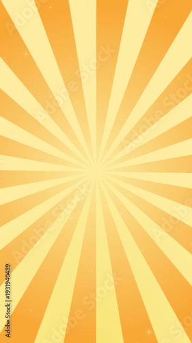 Yellow spiral motion vertical background seamless loop