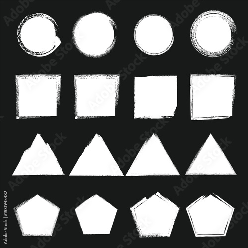 Geometric shapes comparison chart